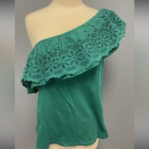 Anthropologie one shoulder top